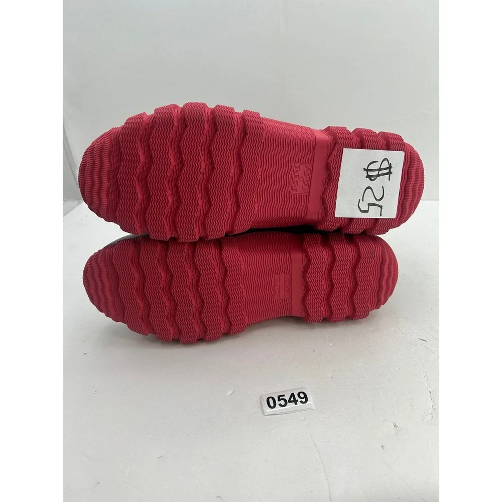 TideWe Rubber Rain Hunting Boots Women 11 Black‎ Red